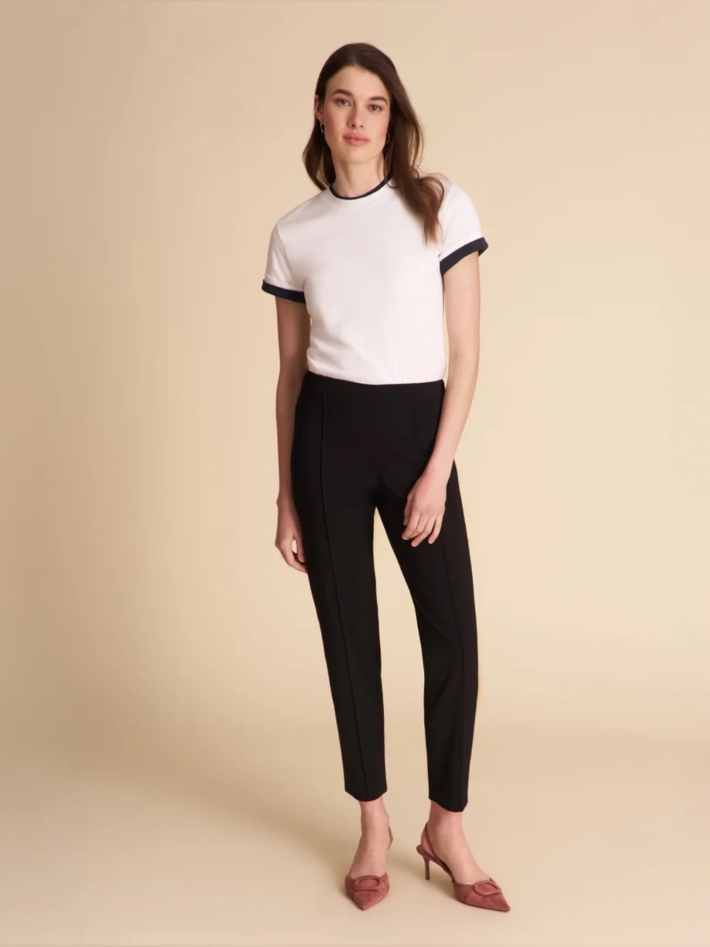 $229 M.M.LAFLEUR Black Colby OrigamiTech Travel Pant, Style#CLB2BLK, Size 4
